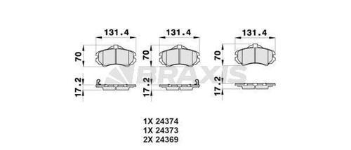 ON FREN BALATASI HYUNDAI ELANTRA 01-03 MATRIX 02-07 MATRIX 07-