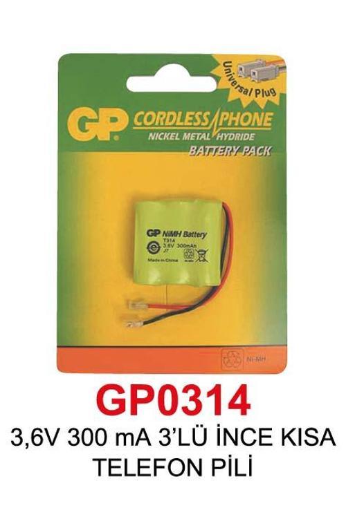 3,6V 300 mA 3’LÜ İNCE KISA TELEFON PİLİ