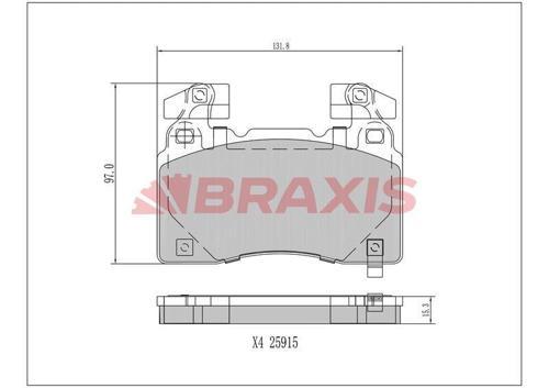 ON FREN BALATASI 18'' OPEL INSIGNIA B 17