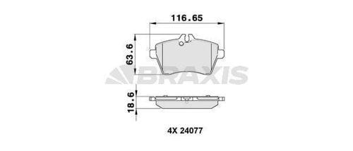 FREN BALATASI ON A-CLASS W169 0412 B-CLASS W245 0511