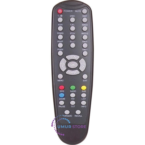 Inpax X-2007 Fta Uydu Alıcı Kumandası