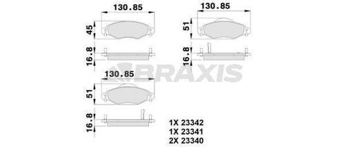 ON FREN BALATASI YARIS 0310 VVTI 1,4 1,5 D4D