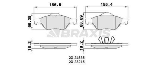 ON FREN BALATASI CLIO III 0612 MEGANE II 0308 SCENIC II 0308 LAGUNA III 0715  1.4 1.5 DCI 1.6 1.