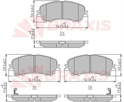 ON FREN BALATASI NISSAN QASHQAI J11 KASA 2013- XTRAIL 2014- RENAULT KADJAR 2015-