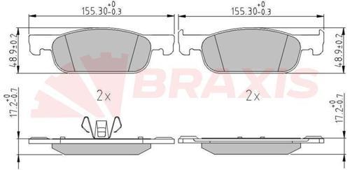 FREN BALATASI ON (TK) CLIO IV 12 LOGAN II 12  SANDERO II 12 KALIN TIP