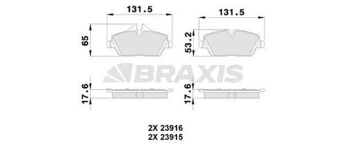 FREN BALATASI ON BMW E87 F45 MINI R55 R56 R57 R58 F54 04