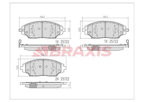 FREN BALATASI ON AVEO T300 11 (ASINMA IKAZ GOSTERGESI ICIN)