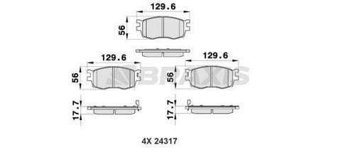 ON FREN BALATASI HYUNDAI ACCENT ERA 2006-2012 KIA RIO 2006-2012 I20 2008-