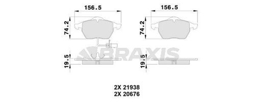 ON FREN BALATASI A4 A6 1.8T 1.9TDI 95 PASSAT 1.8T 1.9TDI 95 00 GOLF IV 1.9TDI SUPERB 02 FISLI