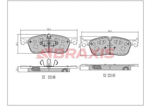 FREN BALATASI ON EVOQUE 12-18 DISCOVERY SPORT 15  / E-PACE 2017