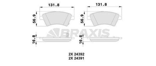 ON FREN BALATASI KANGOO YM 2009 SEDICI 1.6 16V 1.9D MJET 06 / 06SX4 1.5 1.6VVT 1.6VVT 1.9D 06 / 06