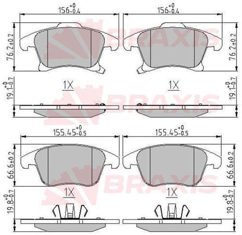 ON FREN BALATASI GALAXY S MAX 15 / MONDEO IV 14 / 16 JANT 1,5 2,0 ECO BOOST / 2,0TDCI