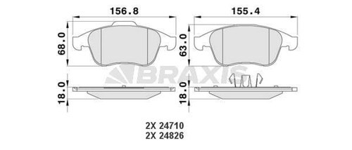 ON FREN BALATASI LAGUNA III 2.0GT / 2.0DCI GT / 3.0DCI 03 / 08