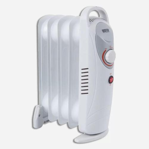 Mini 600 W 5 Dilim Elektrikli Termostatlı Radyatör Beyaz