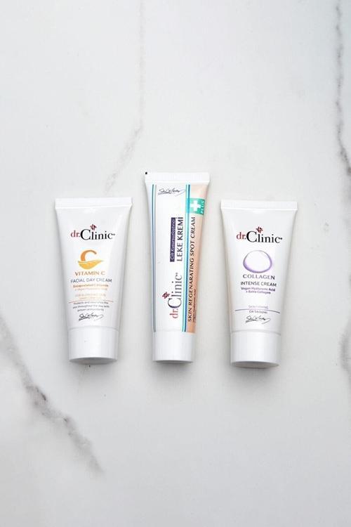 Cilt Kusursuzlaştırıcı 3'Lü Bakım Seti Leke Kremi + C Vitamini Kremi + Sıkılaştırıcı Kolajen Krem