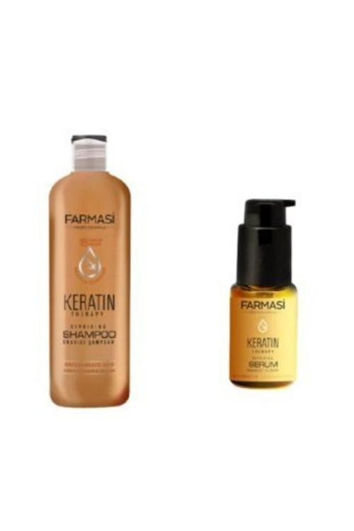 Keratin Onarıcı Şampuan 360 Ml Ve Keratin Onarıcı Besleyici Serum 30 Ml