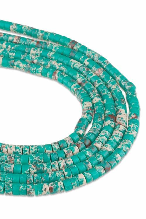 4X3 MM Rondela Varisit Doğal Taş Dizi