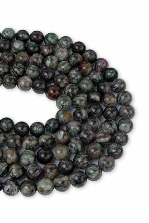 8 MM Yeşil Lepidolit Taşı Dizi