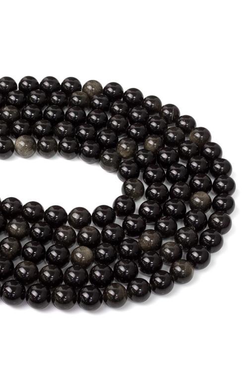 8 MM Obsidyen Taşı Dizi - DZ3521
