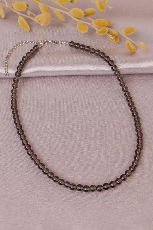 Dumanlı Kuvars Taşı Kadın Kolye - 200068