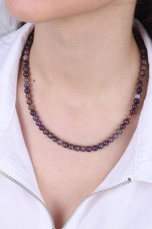 Lavender Taşlı Kadın Kolye - 200074