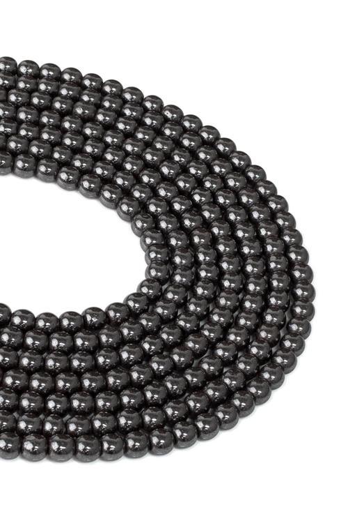 4 MM Hematit Taşı Dizi - Dizi0077