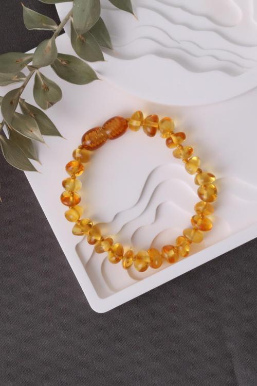 Sertifikalı Doğal Kehribar Bebek Bileklik