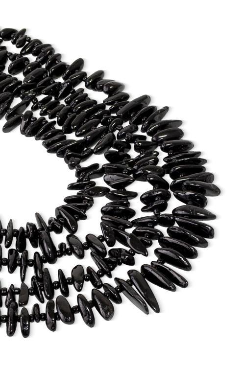 Diş Siyah Turmalin Taşı Dizi