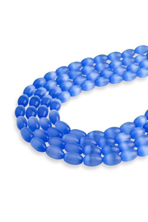 7X12 MM Arpa Kedi Gözü Taşı Dizi