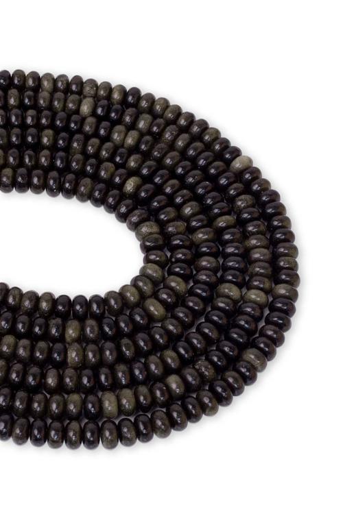 6X4 MM Obsidyen Taşı Dizi