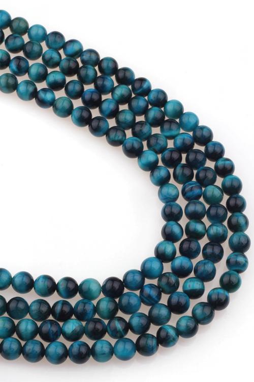 8 MM Mavi Kaplangözü Taşı Dizi - DZ3470