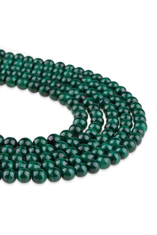 6 MM Malahit ( Malakit ) Doğal Taş Dizi