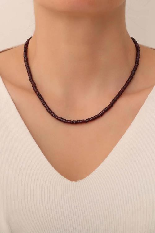 Lal Taşı Kolye ( 925 Ayar Gümüş Aparatlı )