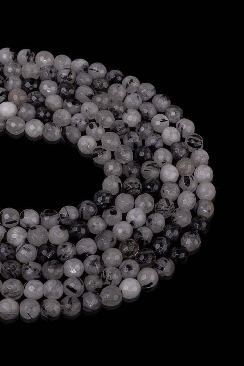 6 MM Faset Rutil Kuvars Taşı Dizi