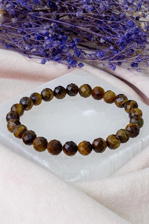 Kaplan Gözü Taşı Doğal Taş Bileklik