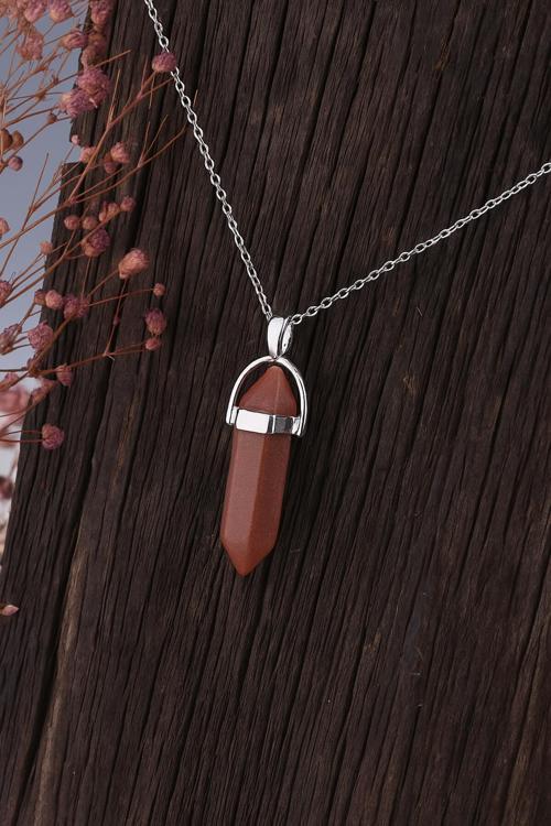 Çivi Kahve Yıldıztaşı Kolye Ucu - KL0116