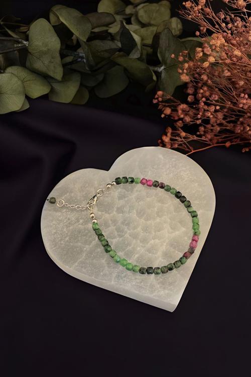 Ruby Zoist Taşı Bileklik (Anyolit)