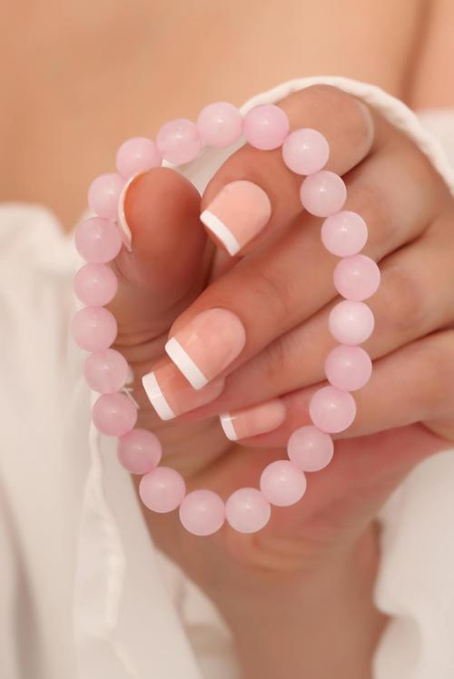 Pembe Kuvars Taşı Bileklik