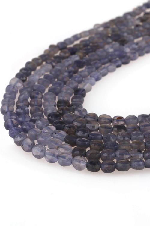 4 MM Faset Kesim İyolit Taşı Dizi - Dizi0264