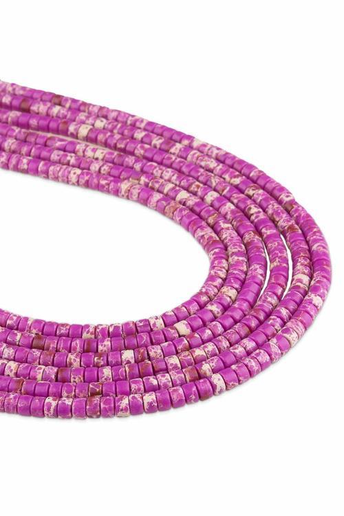 4X3 MM Rondela Varisit Doğal Taş Dizi