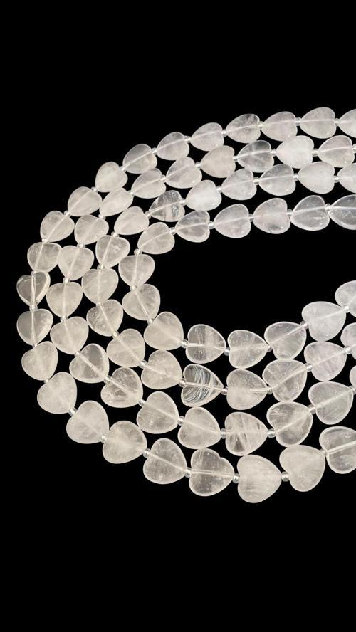 Kalp Kristal Kuvars Taşı Dizi