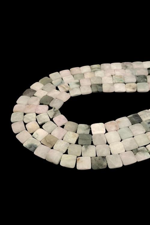 10x10 MM Myanmar Yeşim Taşı Dizi