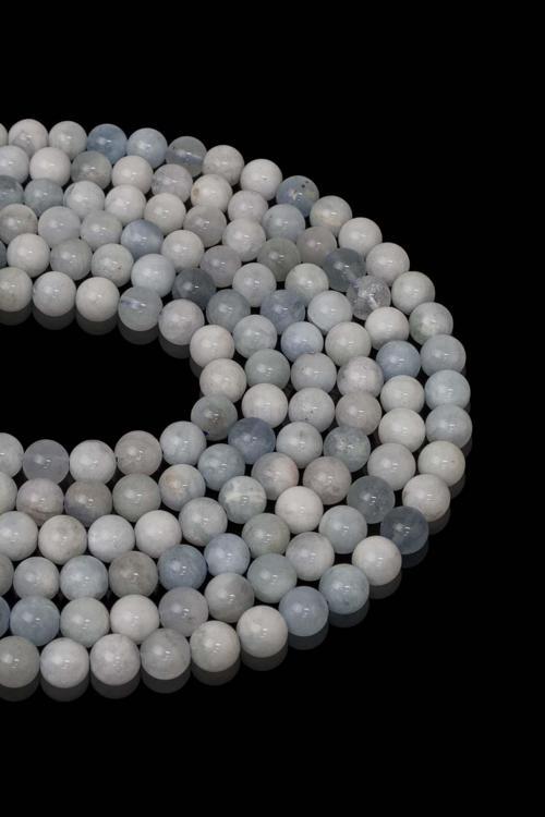 6 MM Akuamarin Taşı Dizi