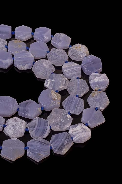 14X4 MM Kalsedon Taşı Dizi