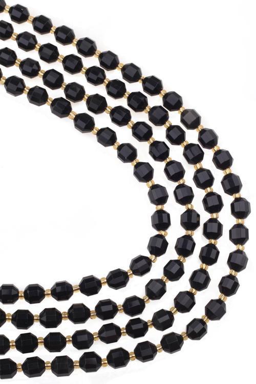 8X6 MM Obsidyen Taşı Dizi - DZ3748