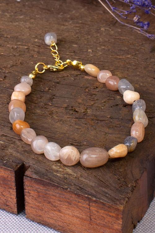 Güneş Taşlı Doğal Taş Bileklik