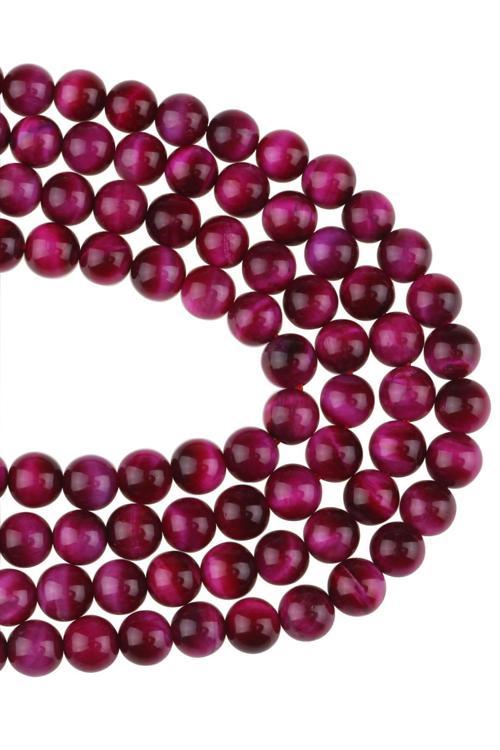 8 MM Pembe Kaplangözü Taşı Dizi - DZ3931-P
