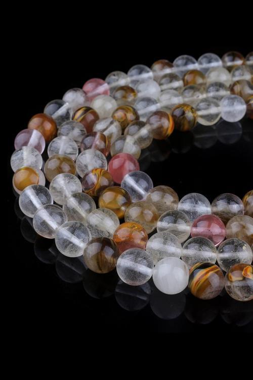 10 MM Gül Kuvars Taşı Dizi - Dizi0281