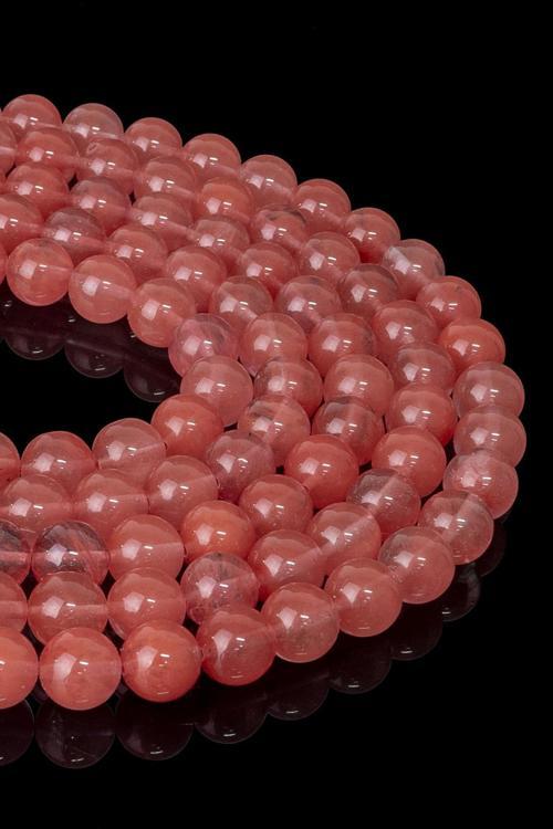 10 MM Gül Kuvars Taşı Dizi