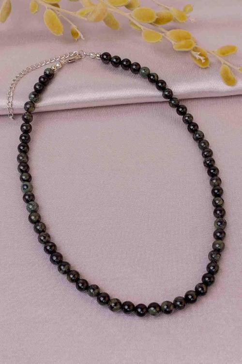 Timsah Jasper Taşlı Kadın Kolye - 200075